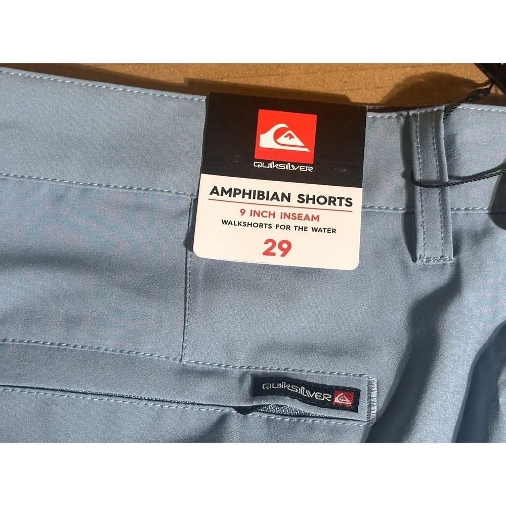 Quiksilver Shorts Mens 29 Blue Chino Krandy Walk Walkshort New Tags